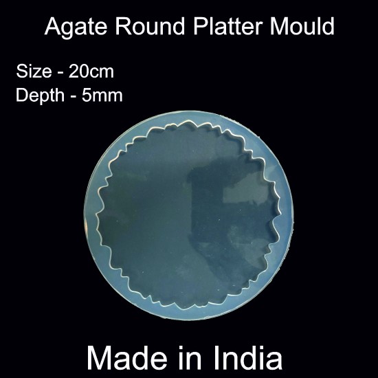 Agate Round Platter Mould